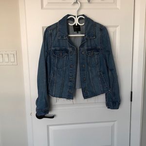 Dynamite denim jacket - raw hem
